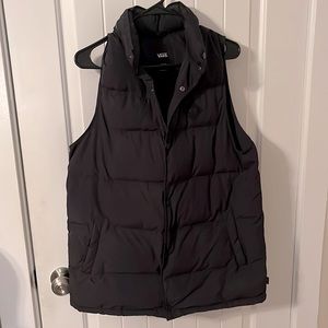 Vans puffer vest size med mens
